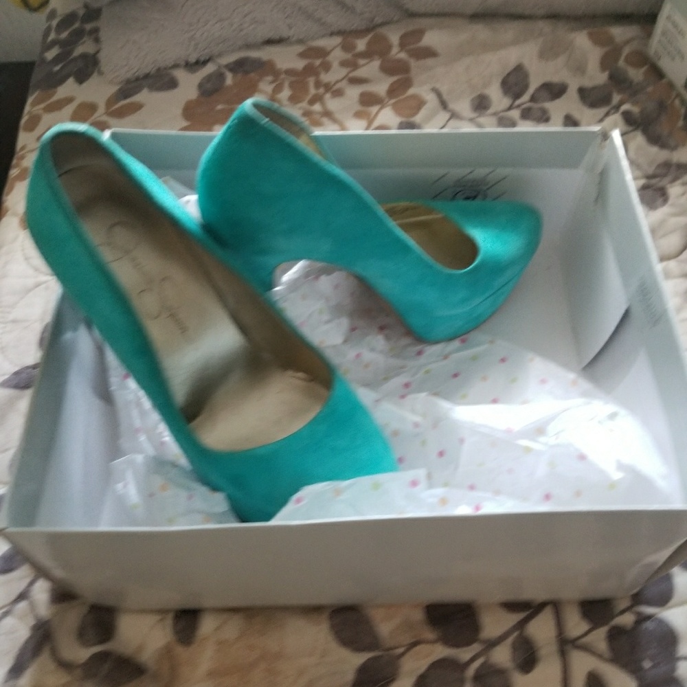 Jessica Simpson Turquoise Pumps